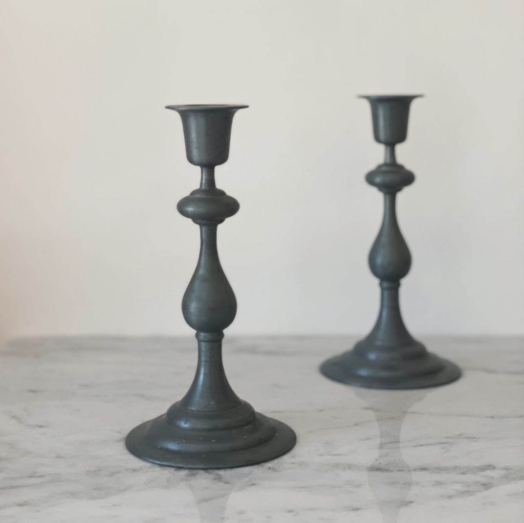 Pewter Candlestick