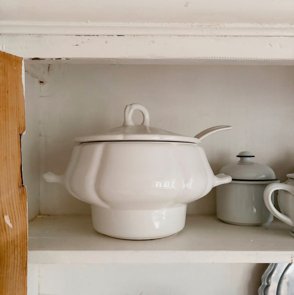 White Ironstone Tureen