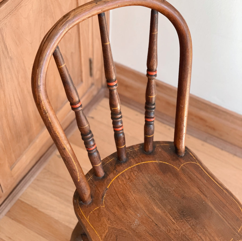 Children's Wooden Spindle Chair