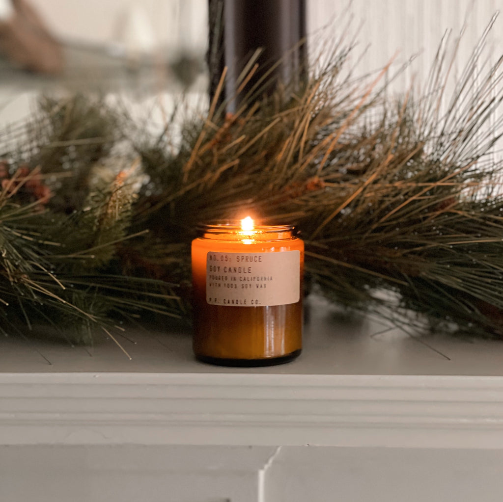 P.F. Seasonal Holiday Spruce Candle