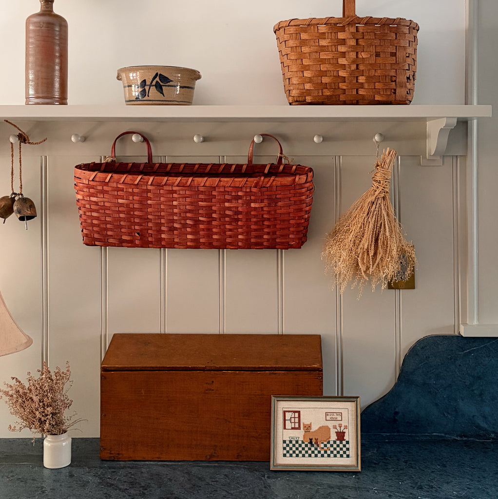 Long Woven Wall Basket