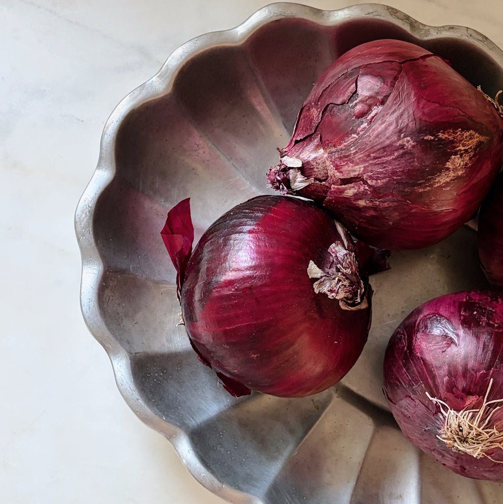 Scalloped Pewter Serving Dish
