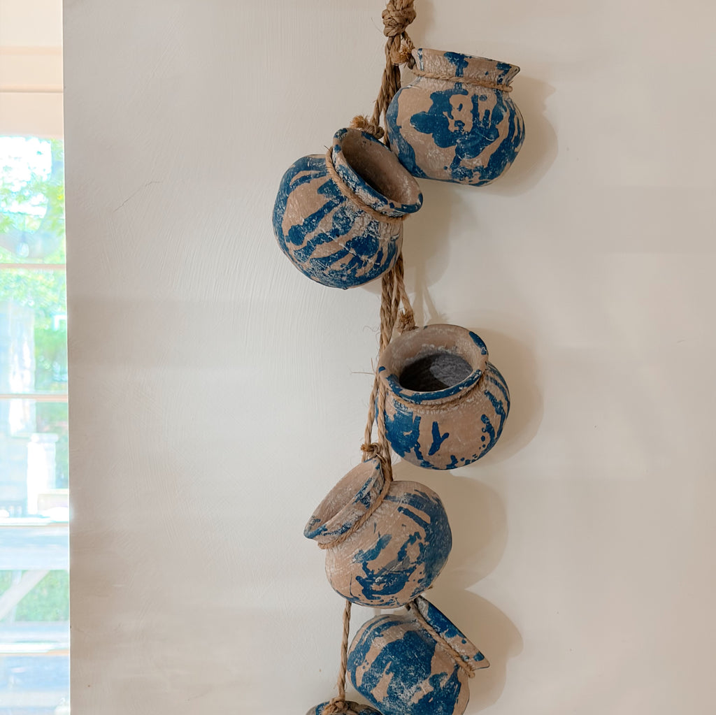 String of Handmade Pots