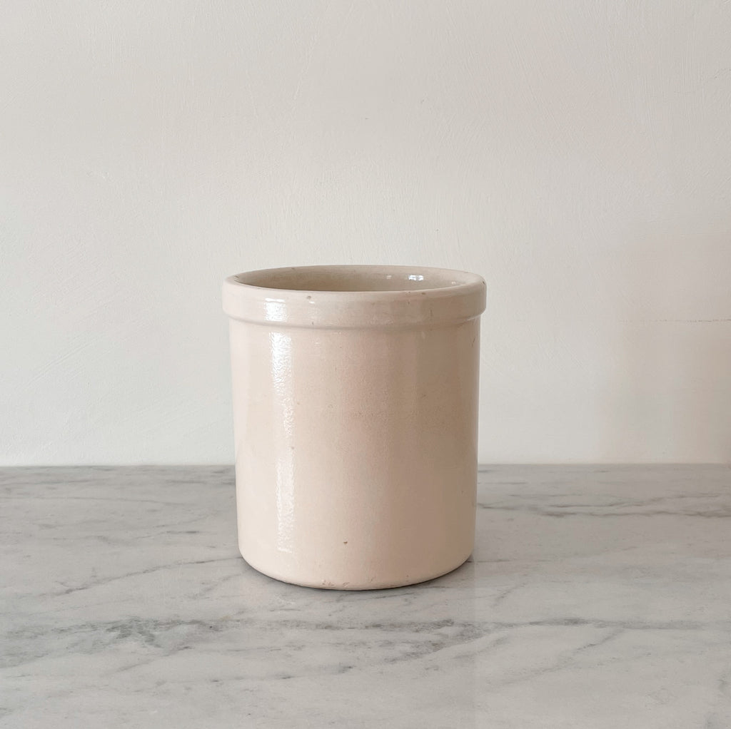 Cream Utensil Crock