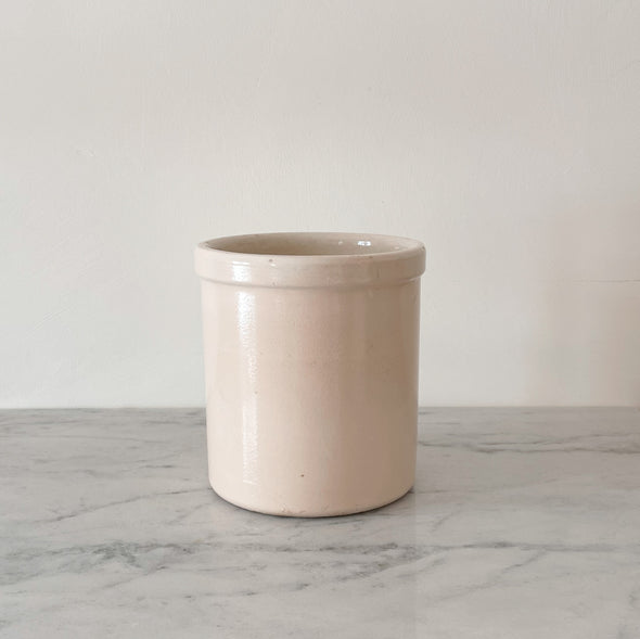Cream Utensil Crock