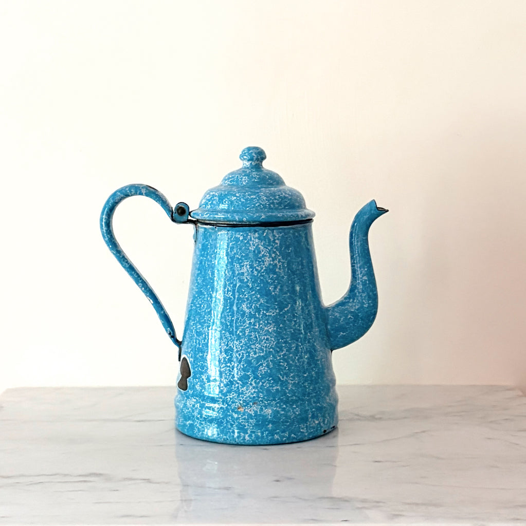 Vintage Enamel Coffee Pot