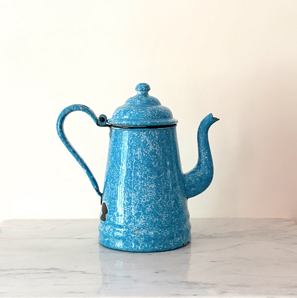 Vintage Enamel Coffee Pot
