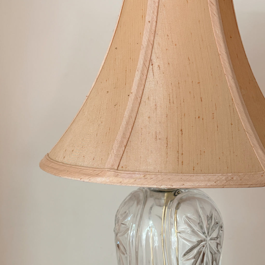 Vintage Cut Glass Table Lamp