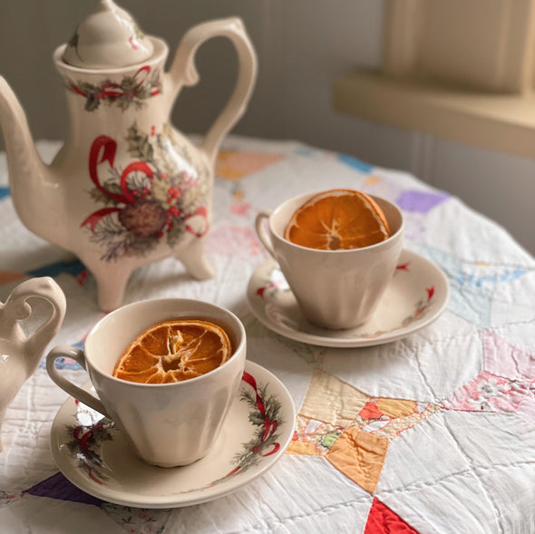 Lily Creek “Winter Garden” Mini Seven Piece Tea Set