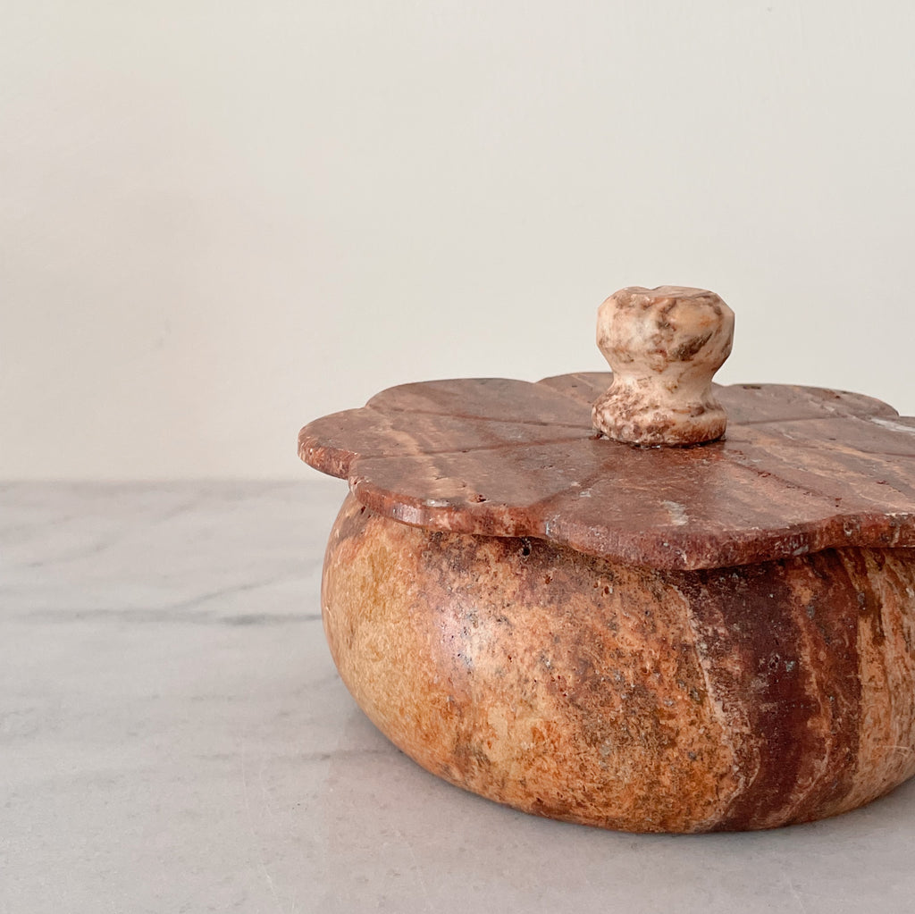 Travertine Trinket Box
