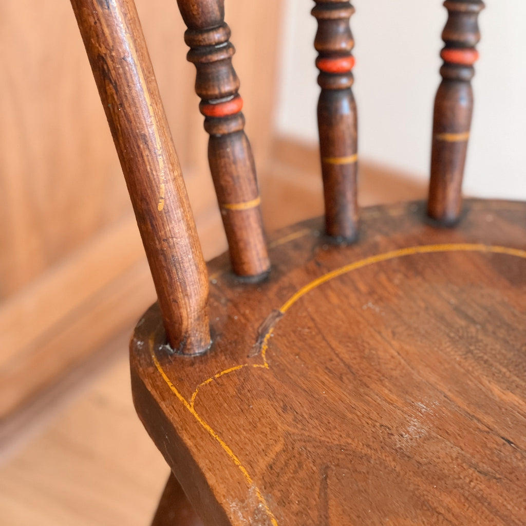 Children's Wooden Spindle Chair