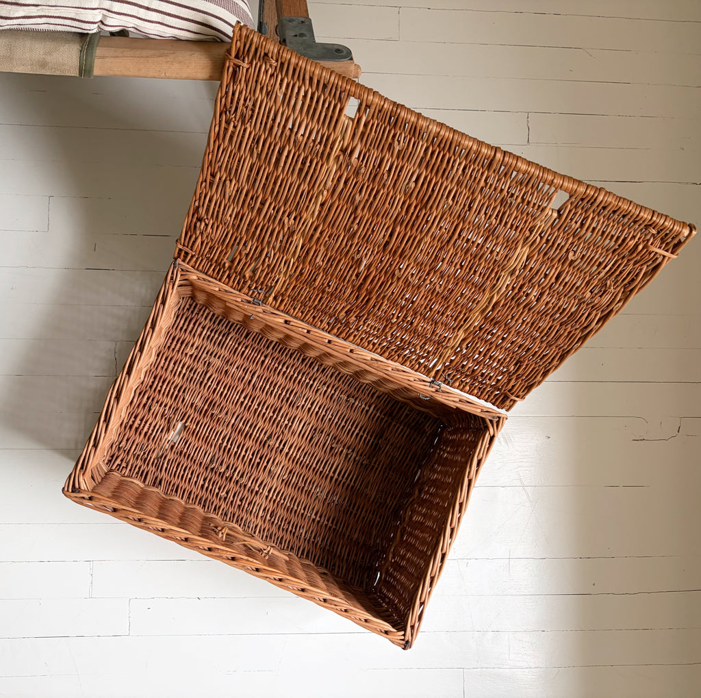 Woven Suitcase Basket