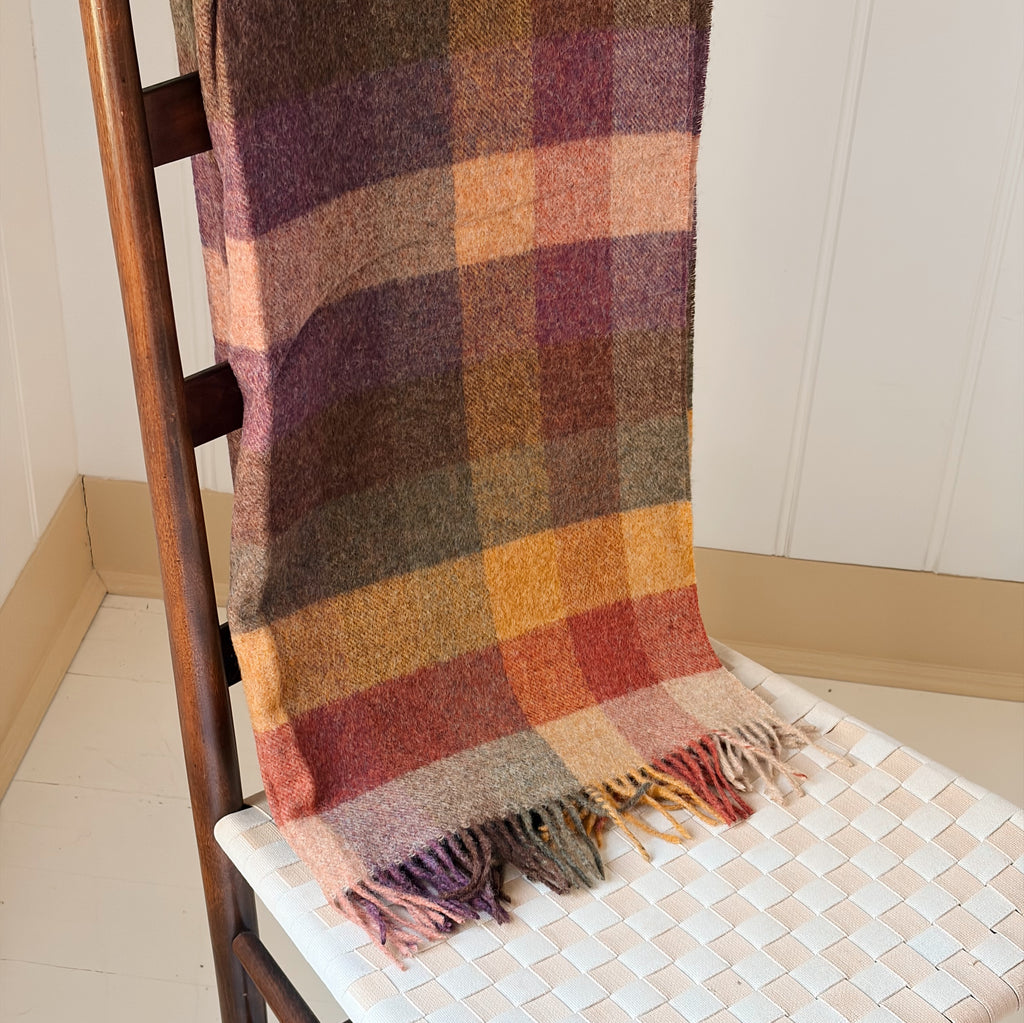 Autumn Wool Throw Blanket