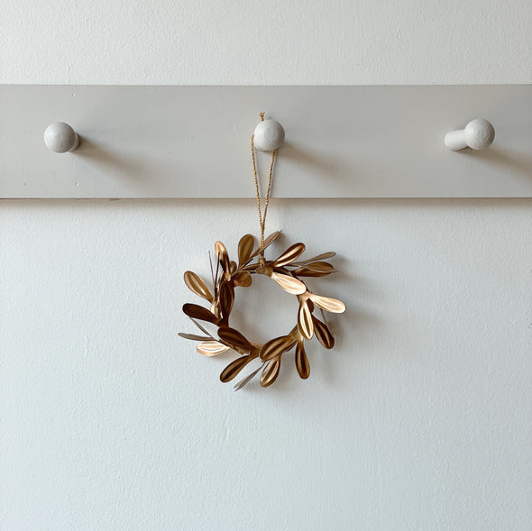 Gilded Wreath Ornament