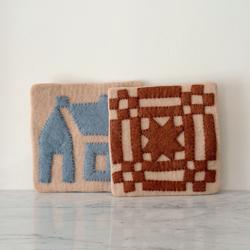 Quilted Wool Hot Pads