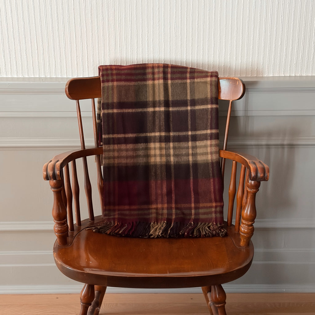 Estate Plaid Merino Lambswool Throw