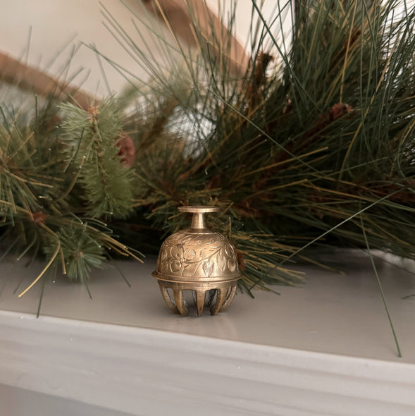 Vintage Etched Brass Bell