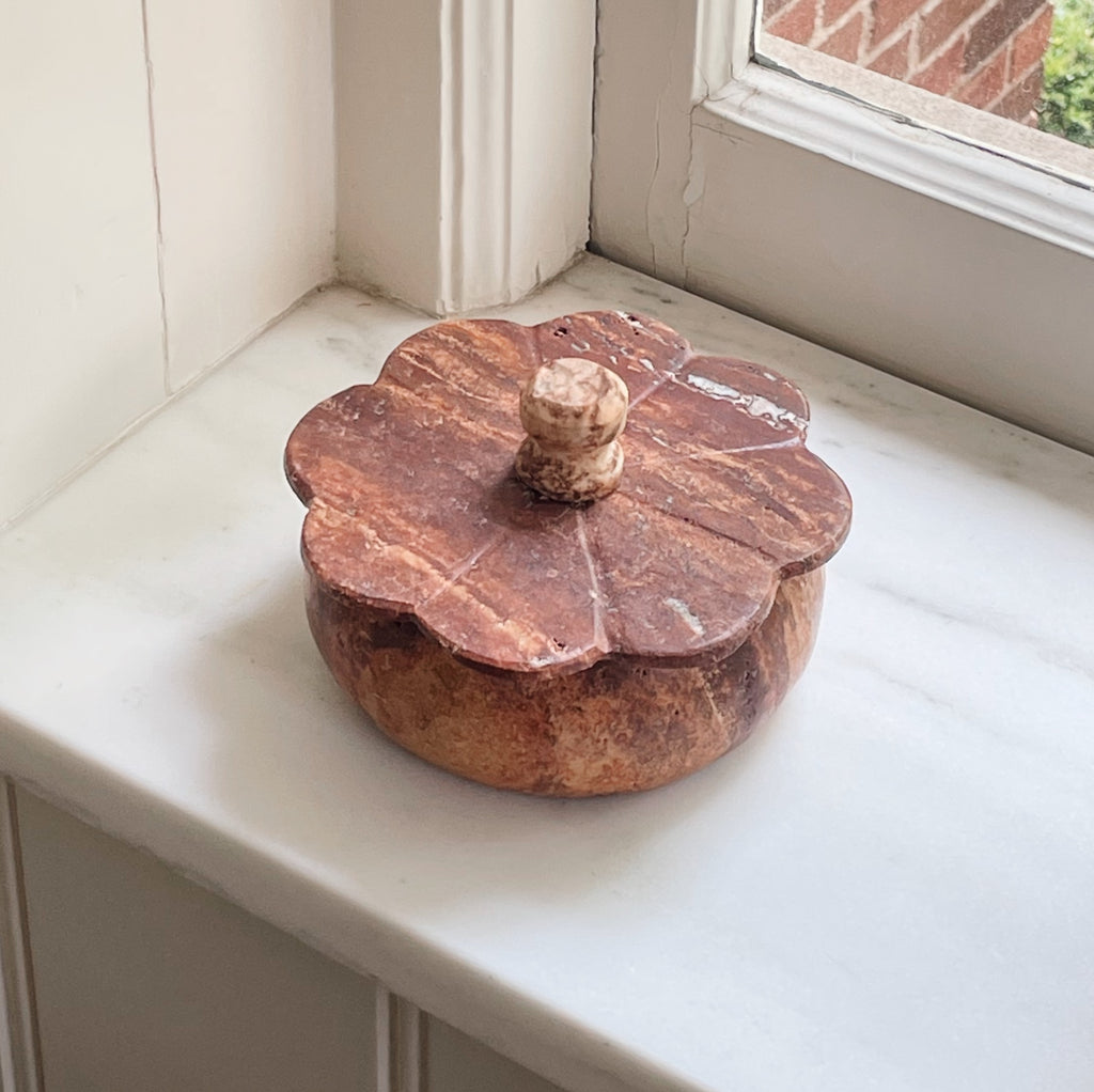 Travertine Trinket Box