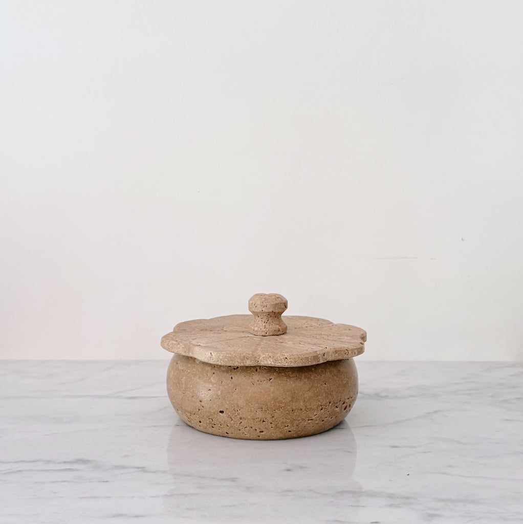 Travertine Trinket Box