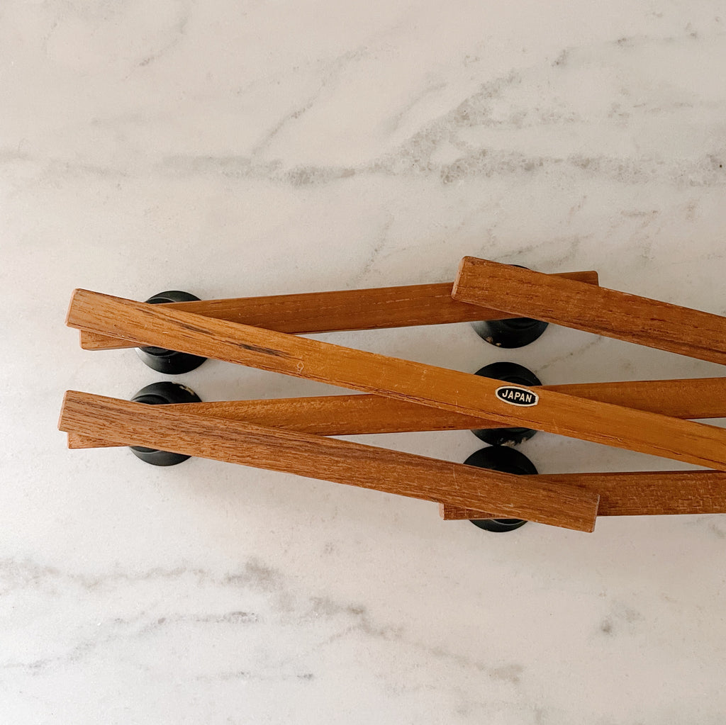 Vintage Mid-Century Accordion Candle Holder