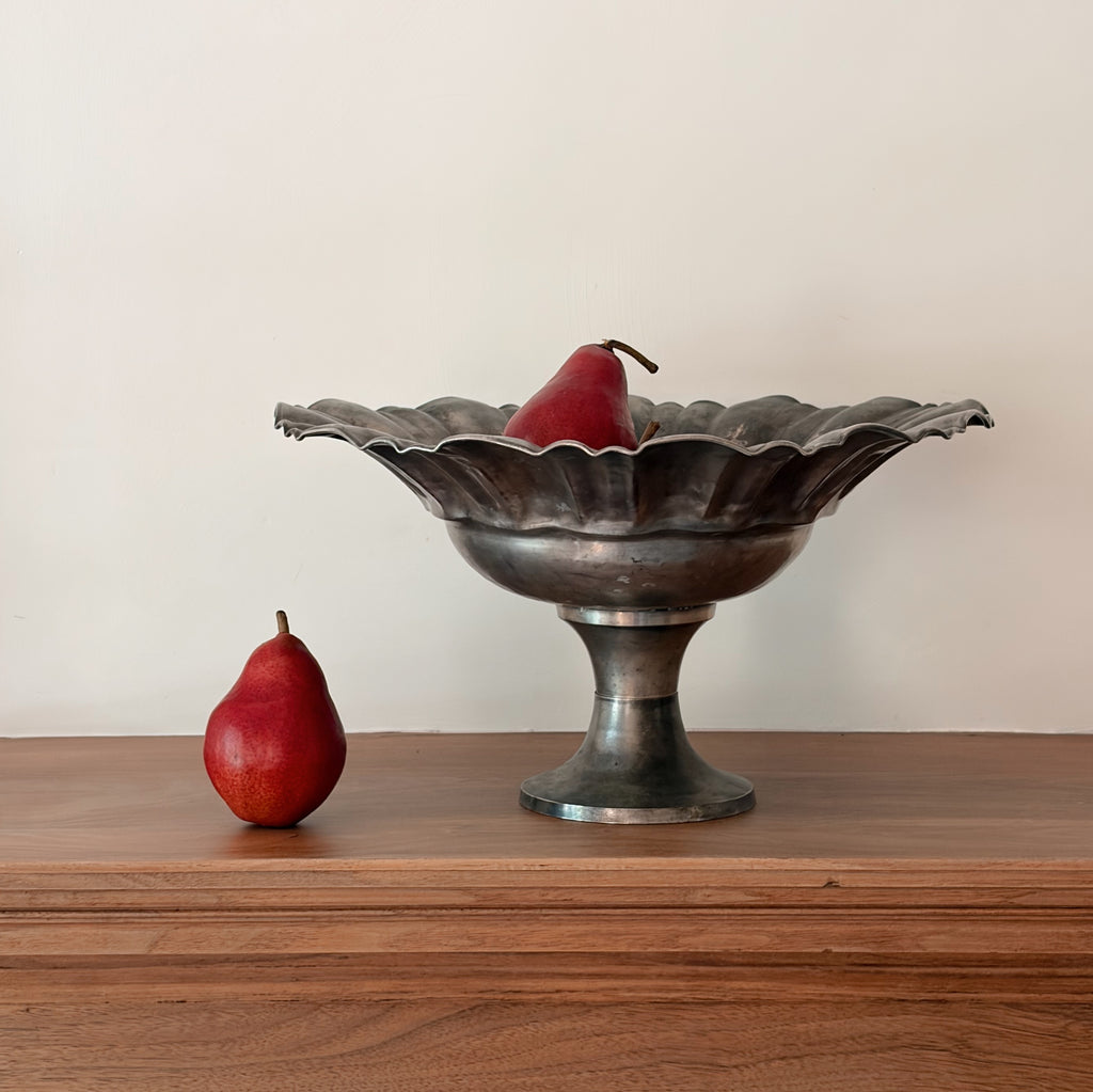 Fluted Pedestal Compote Bowl