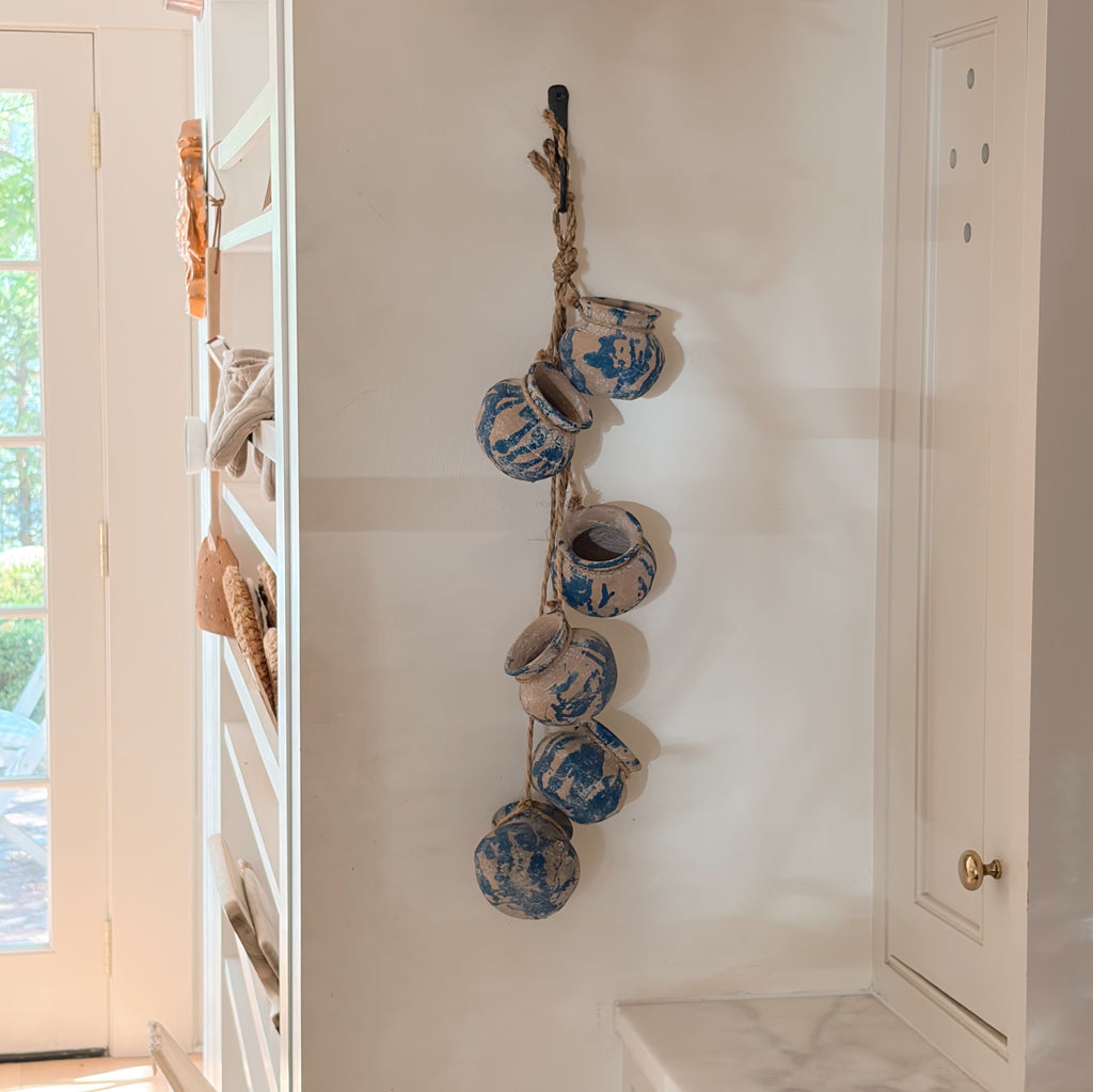 String of Handmade Pots