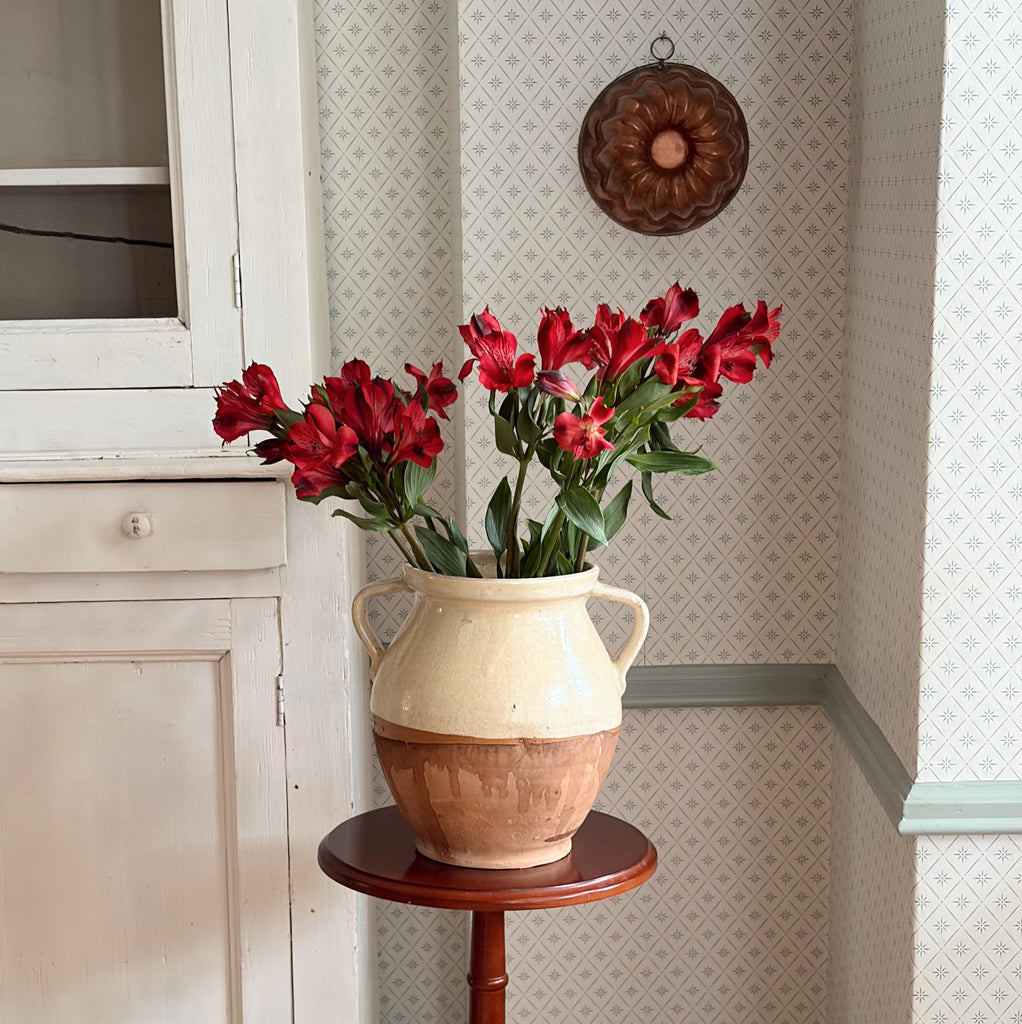 Provencal Terracotta Glazed Two-Handled Jug