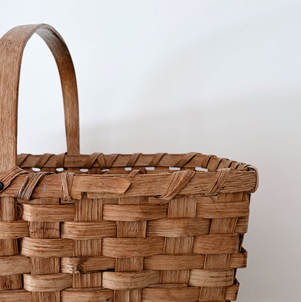 Vintage Grand Woven Basket