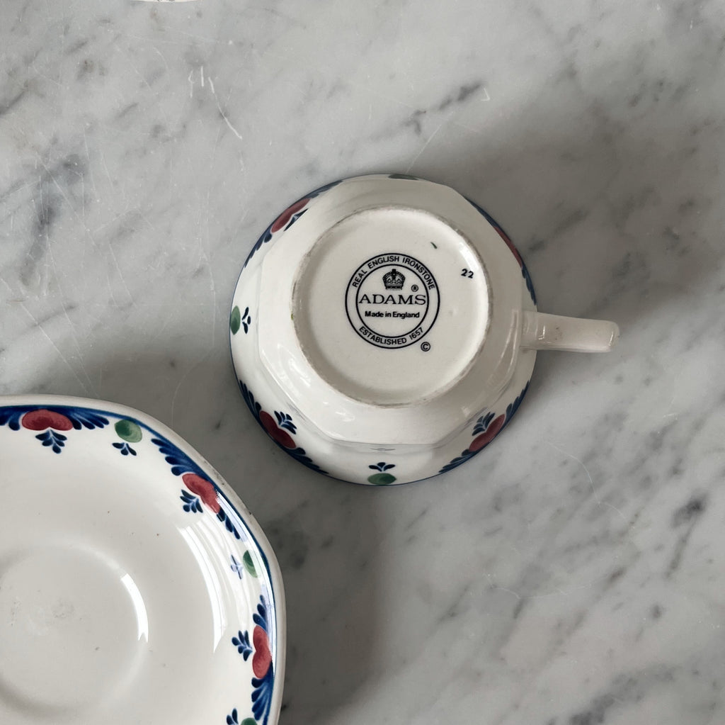 Painted English Ironstone Transferware