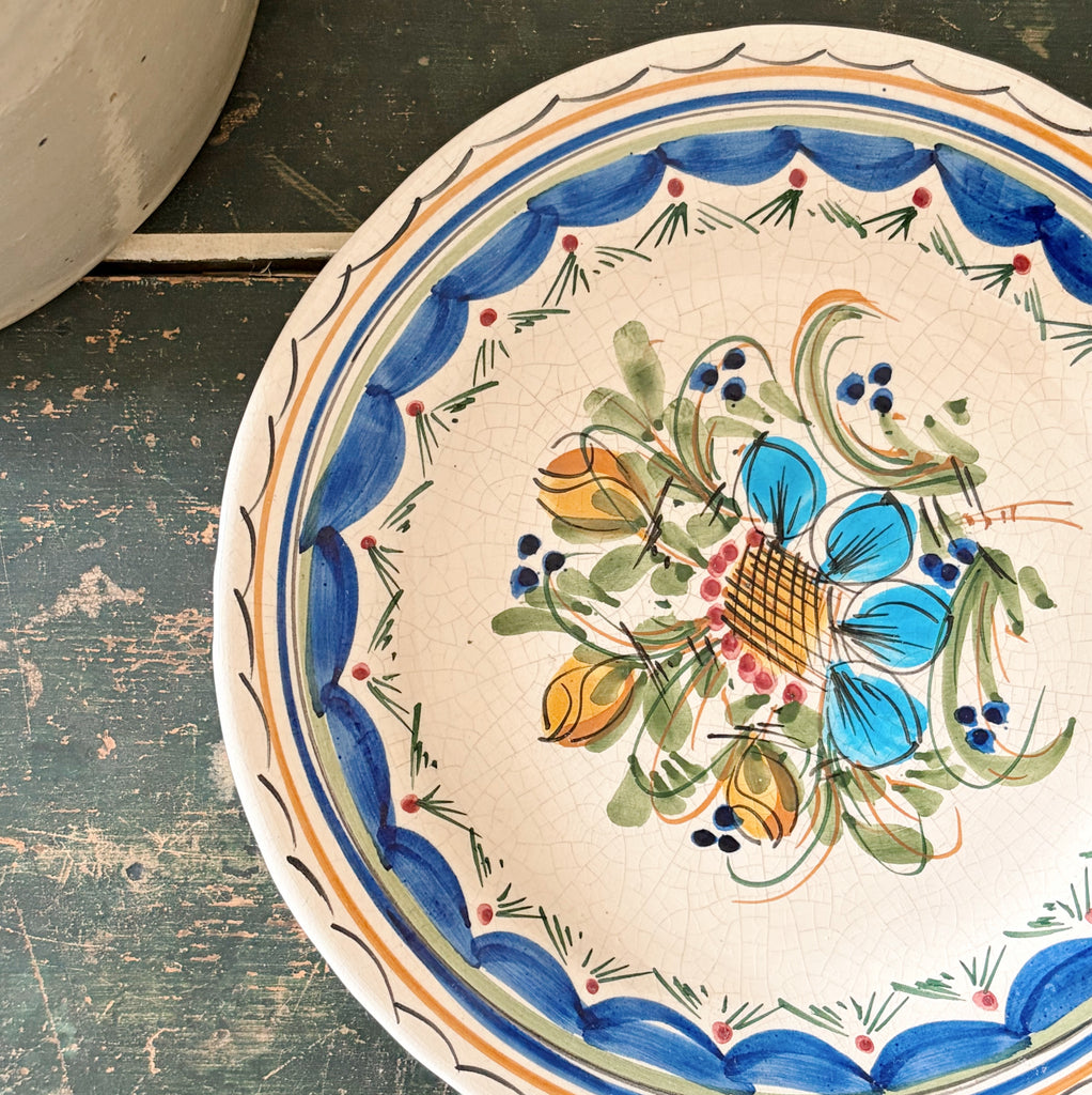 Spanish Folk Art Display Plate