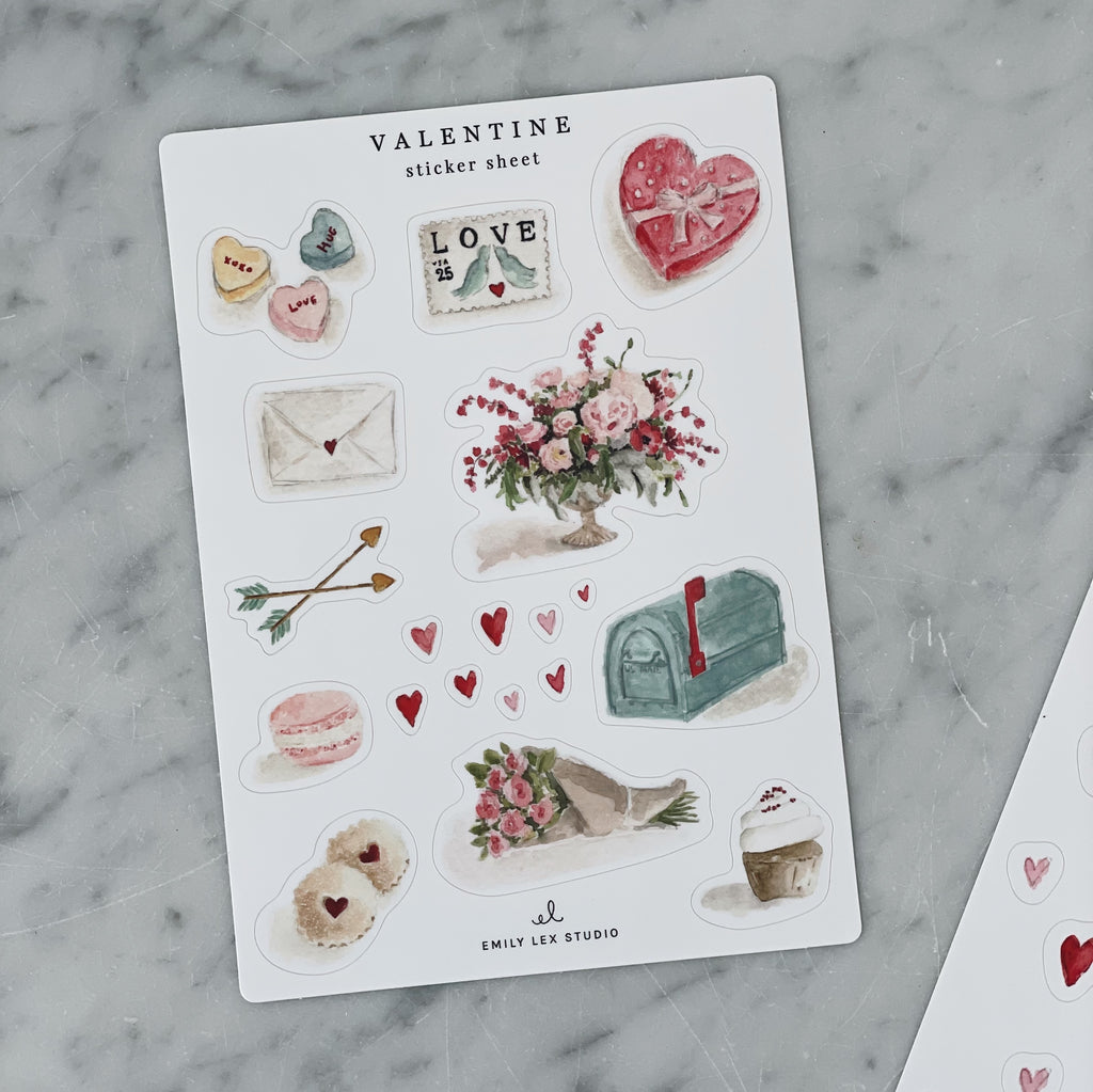 Valentine Sticker Sheets