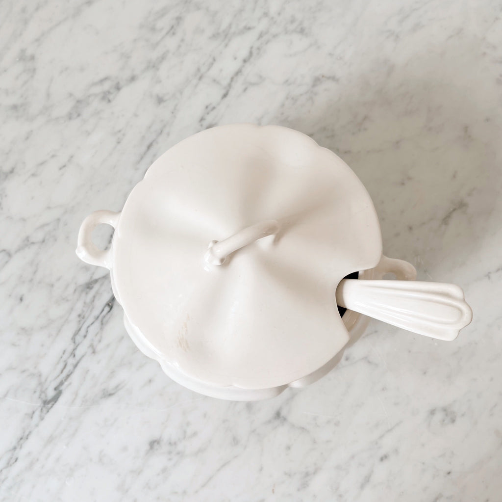 White Ironstone Tureen