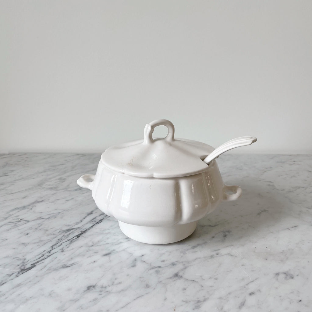 White Ironstone Tureen