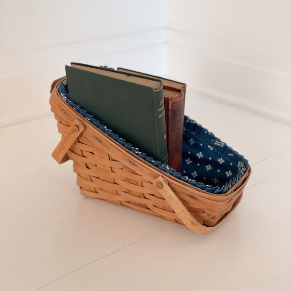 Calico Lined Slope Basket