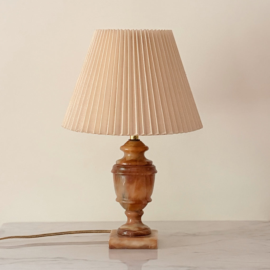 Vintage Alabaster Table Lamp