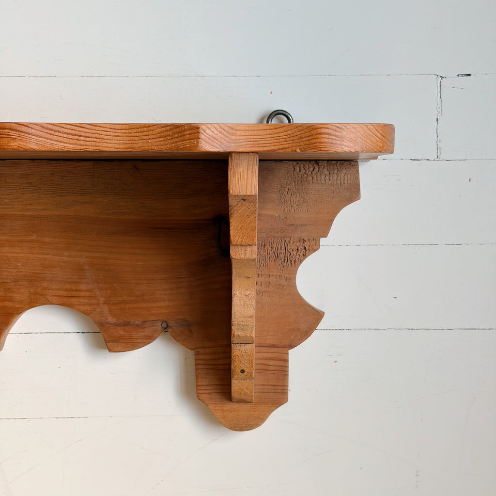 Handmade Pine Wall Shelf