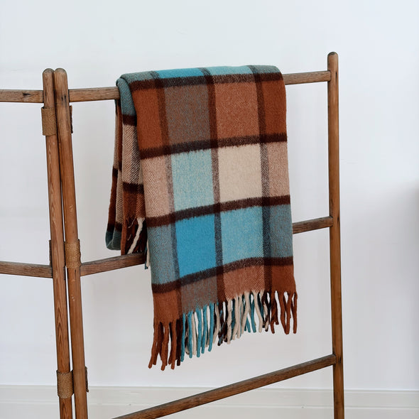 Vintage Wool Throw Blanket