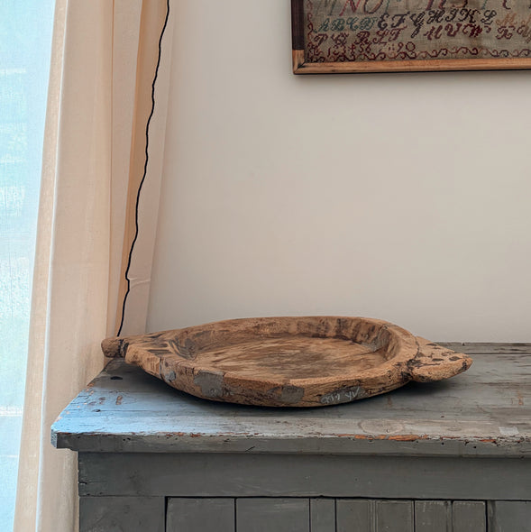 Vintage Handcrafted Wooden Tray