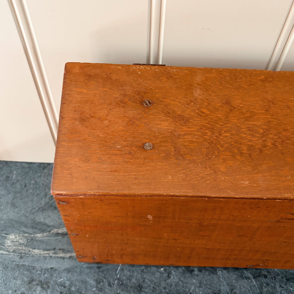 Handcrafted Long Wooden Box