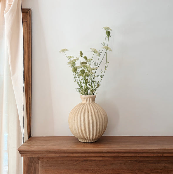 Paper Mache Garlic Bulb Vase