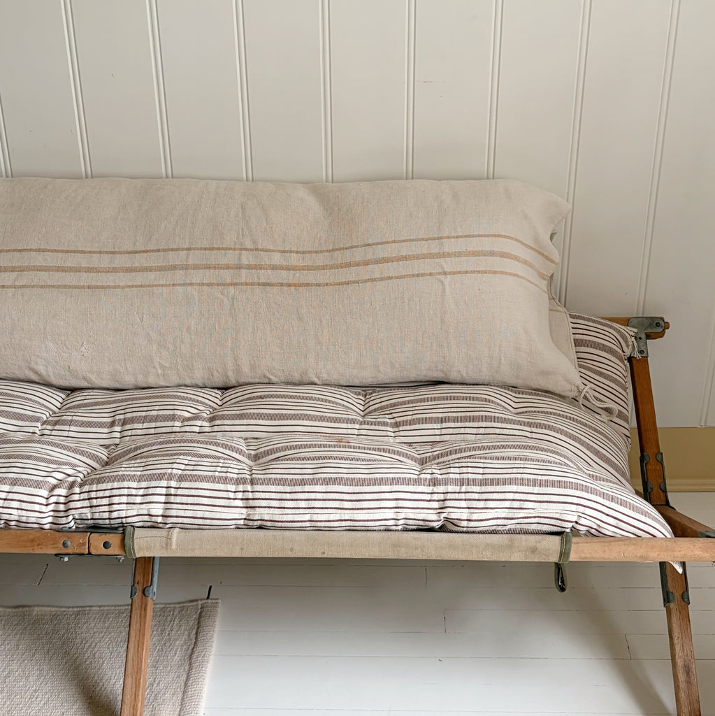 French Linen Grain Sack Pillow Cover