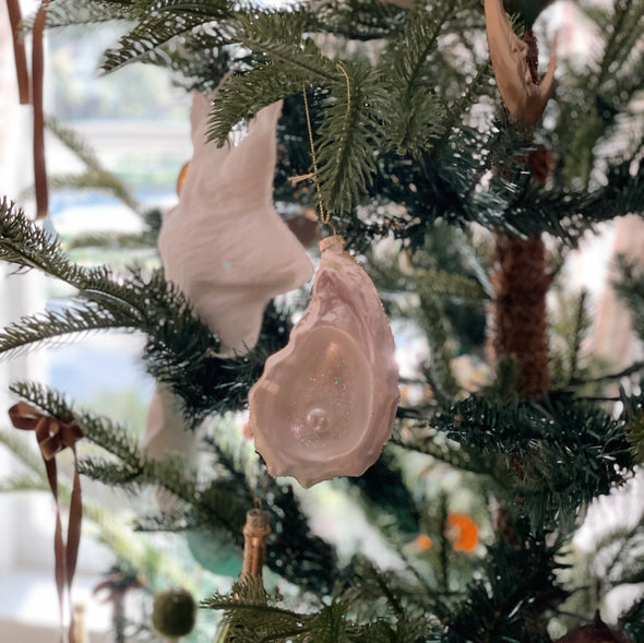 Glass Oyster Ornament