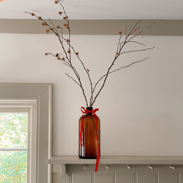 Grand Amber Glass Apothecary Bottle