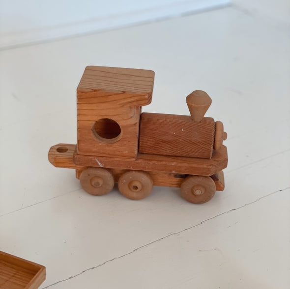 Handmade Wooden Train Engine