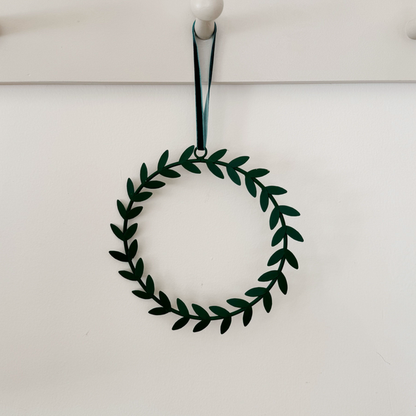 Green Iron Wreath Ornament