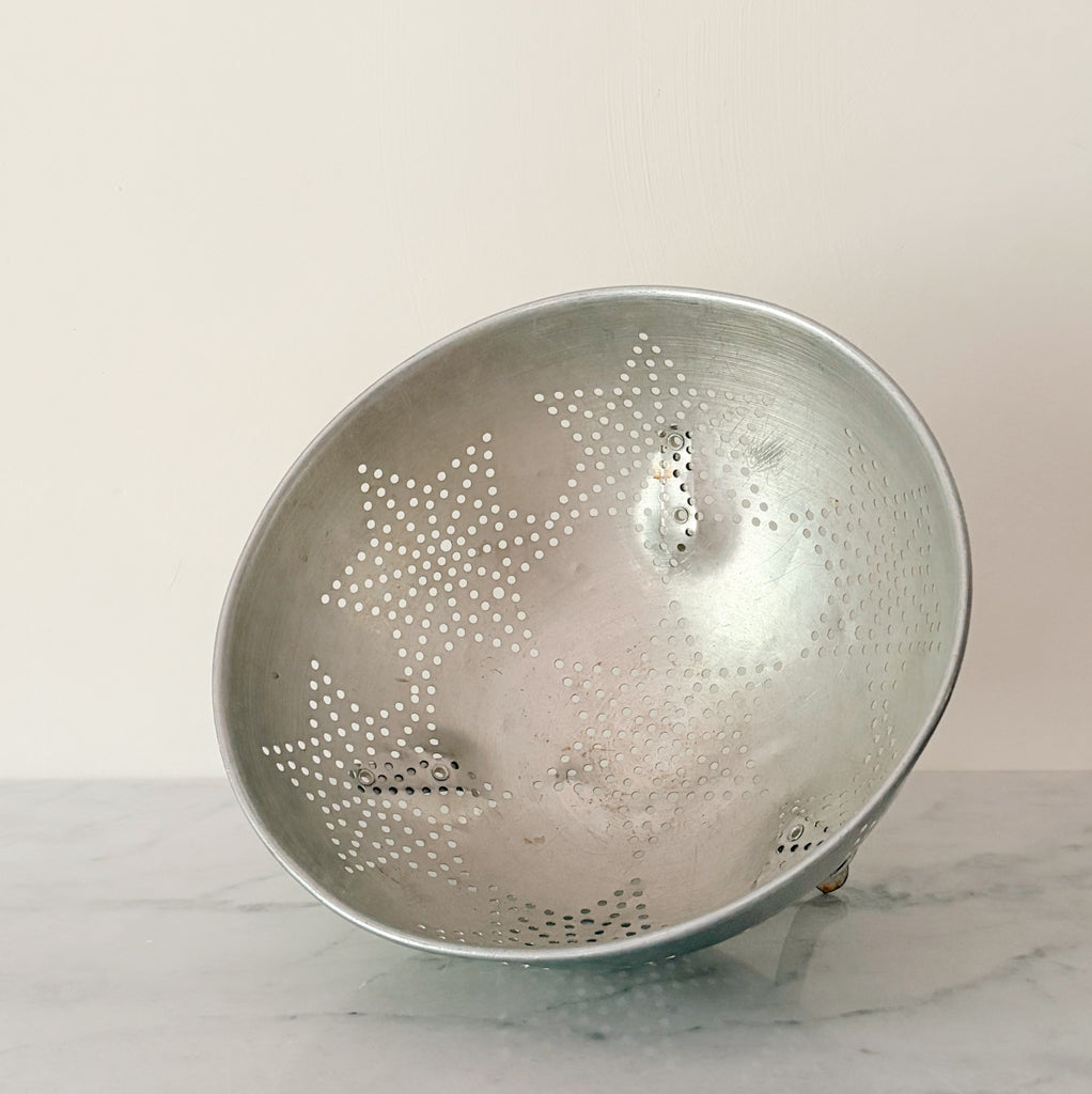 Vintage Tin Star Colander