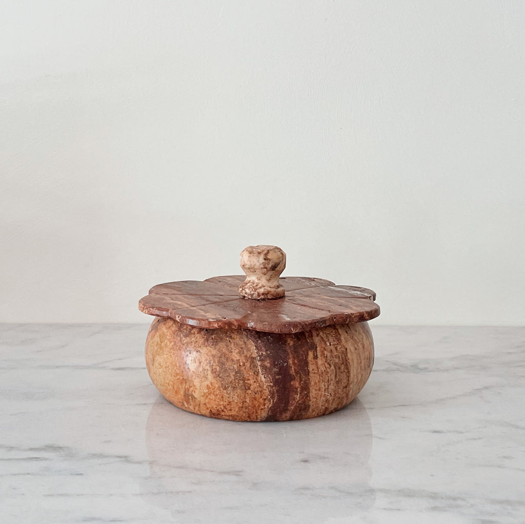 Travertine Trinket Box