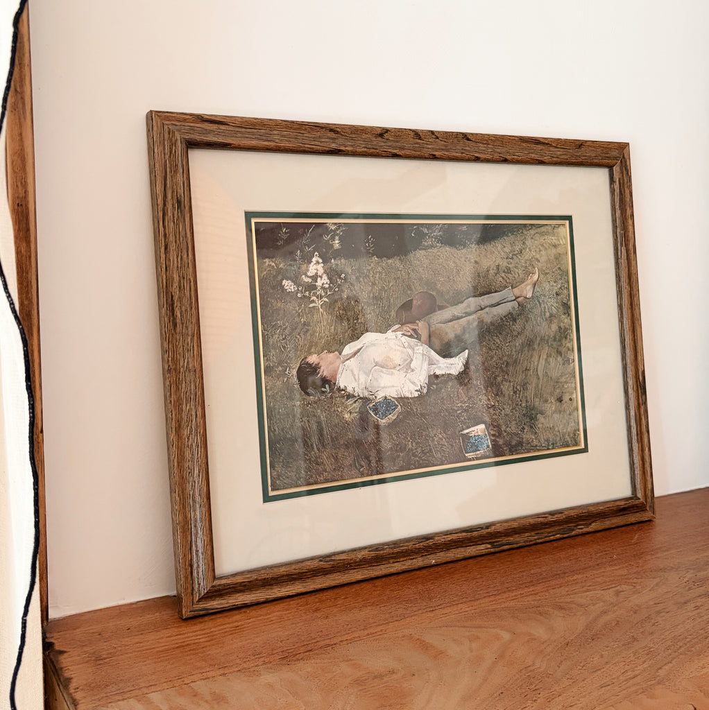 Framed Print of “The Berry Picker” by Andrew Wyeth