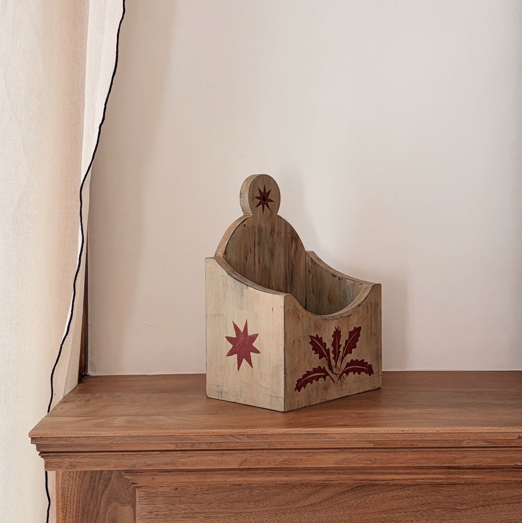 Primitive Hand-Painted Box