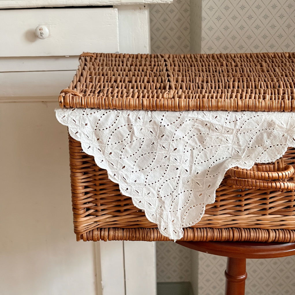 Woven Suitcase Basket